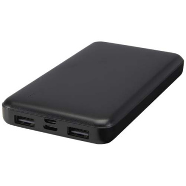 Batterie externe Intan 10000 mAh 10 W en plastique recyclé — noir uni — image du produit (3)