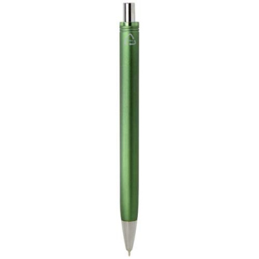 Stylo à bille Feld en matières recyclées RCS à finition métallique, encre noire — vert — image du produit (2)