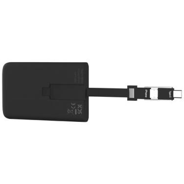 Batterie externe à logo lumineux de 1000 mAh SCX.design P05 — noir / blanc — image du produit (2)