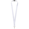 Tour de cou Addie en PET recyclé avec attache anti-étranglement, noir / blanc