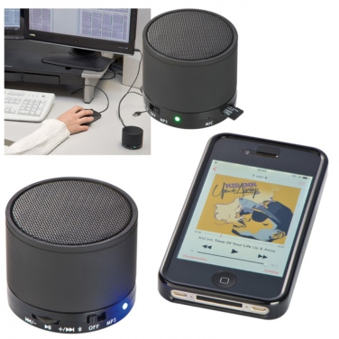 Mini enceinte Bluetooth HAWICK — noir — image du produit (2)