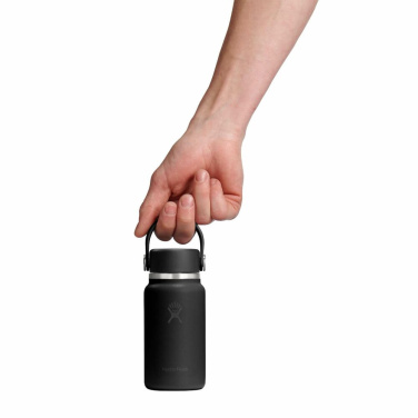 Mini-gourde MICRO HYDRO WHITE de 200 ml — noir — image du produit (3)