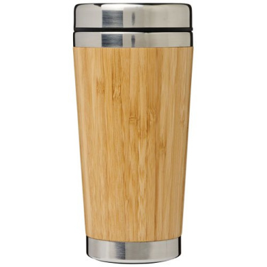 Bambus – mug isotherme 450 ml avec extérieur en bambou — marron — photo du produit (1)