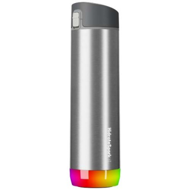 Bouteille à eau intelligente en acier inoxydable 620 ml à isolation sous vide HidrateSpark® PRO, acier inoxydable — image du produit (2)