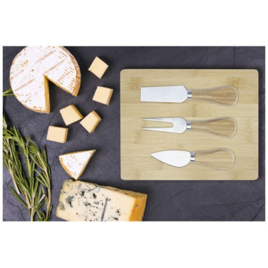 Planche à fromage en bambou et ustensiles Ement, naturel — image du produit (3)