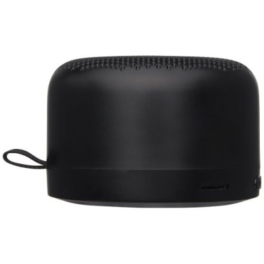 Enceinte Bluetooth 5 W en plastique recyclé Loop, noir uni — image du produit (3)