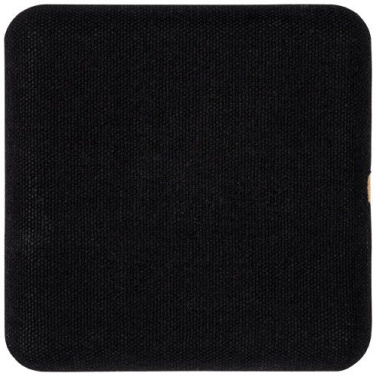 Socle de recharge sans fil 5 W en bambou et tissu Leaf, naturel / noir uni — image du produit (3)