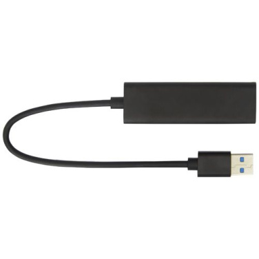 Hub USB 3.0 en aluminium ADAPT, noir uni — image du produit (3)