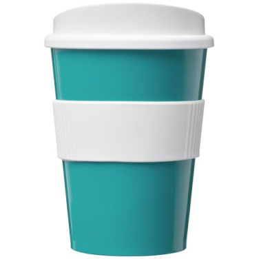 Gobelet 300 ml avec grip Americano® Medio, bleu aqua / blanc — image du produit (1)