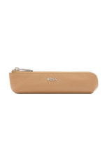 Petit étui à stylo Classic grainé camel