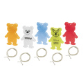 Réflecteur en forme d’ours, bleu transparent