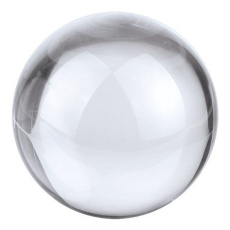 Sphère en verre blanc, diamètre 70 mm, accessoire antidérapant à confirmer