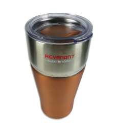 Nerūdijančio plieno termopuodelis su tampono spauda atspaustu Revenant logotipu