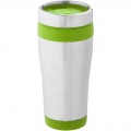 Elwood 410 ml termo puodelis, Sidabro/Lime žalia