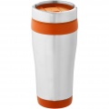 Elwood 410 ml termo puodelis, Sidabrinė/oranžinė