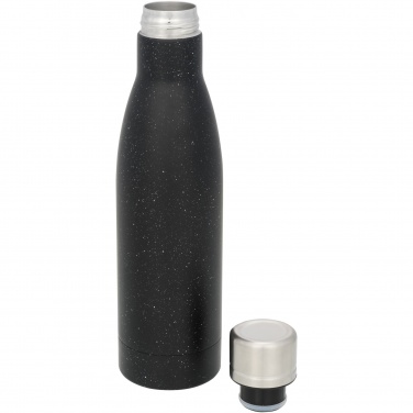 Vasa 500 ml taškuota termo gertuvė su varine vakuumine izoliacija, Juoda – detalės vaizdas 5
