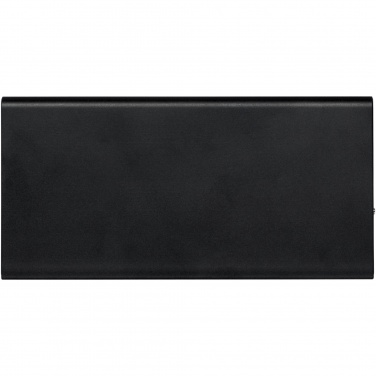 Plate 8000 mAh aliuminio išorinė baterija, juoda – detalės vaizdas 3