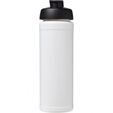 Baseline® Plus grip 750 ml sportinė gertuvė su atverčiamu dangteliu, Balta / vientisa juoda – detalės vaizdas 2