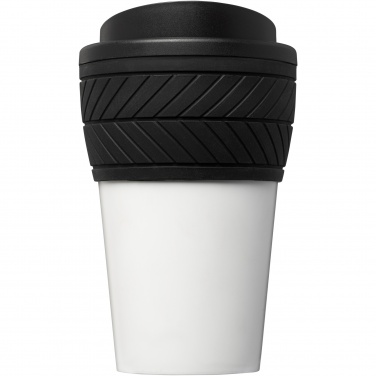 Brite-Americano® Tyre 350 ml termo puodelis su padangos rašto laikikliu, Juoda – detalės vaizdas 2