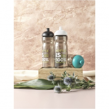H2O Active® Eco Base 650 ml sportinis buteliukas su kupolu dangteliu, Medžio anglis / vientisa juoda – detalės vaizdas 3
