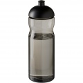 H2O Active® Eco Base 650 ml sportinis buteliukas su kupoliniu dangteliu, Medžio anglis / vientisa juoda