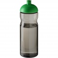 H2O Active® Eco Base 650 ml sportinis buteliukas su kupoliniu dangteliu, Medžio anglis / Ryškiai žalia
