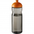 H2O Active® Eco Base 650 ml sportinis buteliukas su kupoliniu dangteliu, Medžio anglis / apelsinas