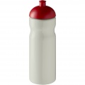 H2O Active® Eco Base 650 ml sportinis buteliukas su kupoliniu dangteliu, Dramblio kaulo balta / raudona