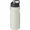H2O Active® Eco Base 650 ml sportinis buteliukas su snapelio dangteliu, Dramblio kaulo balta / vientisa juoda