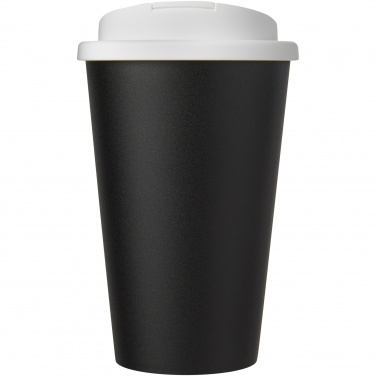 Americano® Eco 350 ml termo puodelis iš perdirbto plastiko su dangteliu, Balta / juoda – detalės vaizdas 2
