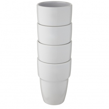 Staki dovanų rinkinys su 4 sukraunamais 280 ml puodeliais, Balta – detalės vaizdas 5