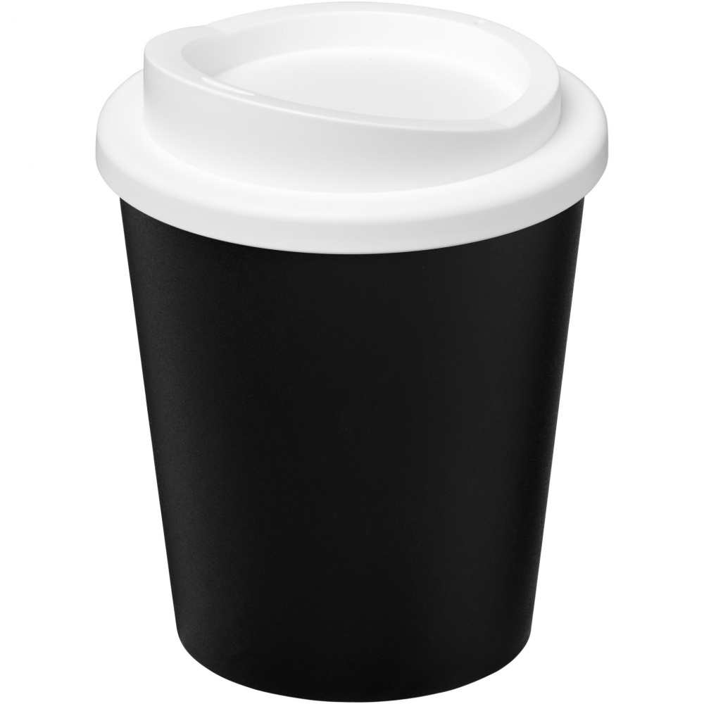 Americano® Espresso Eco 250 ml termo puodelis iš perdirbtos medžiagos, Juoda / balta – produkto nuotrauka