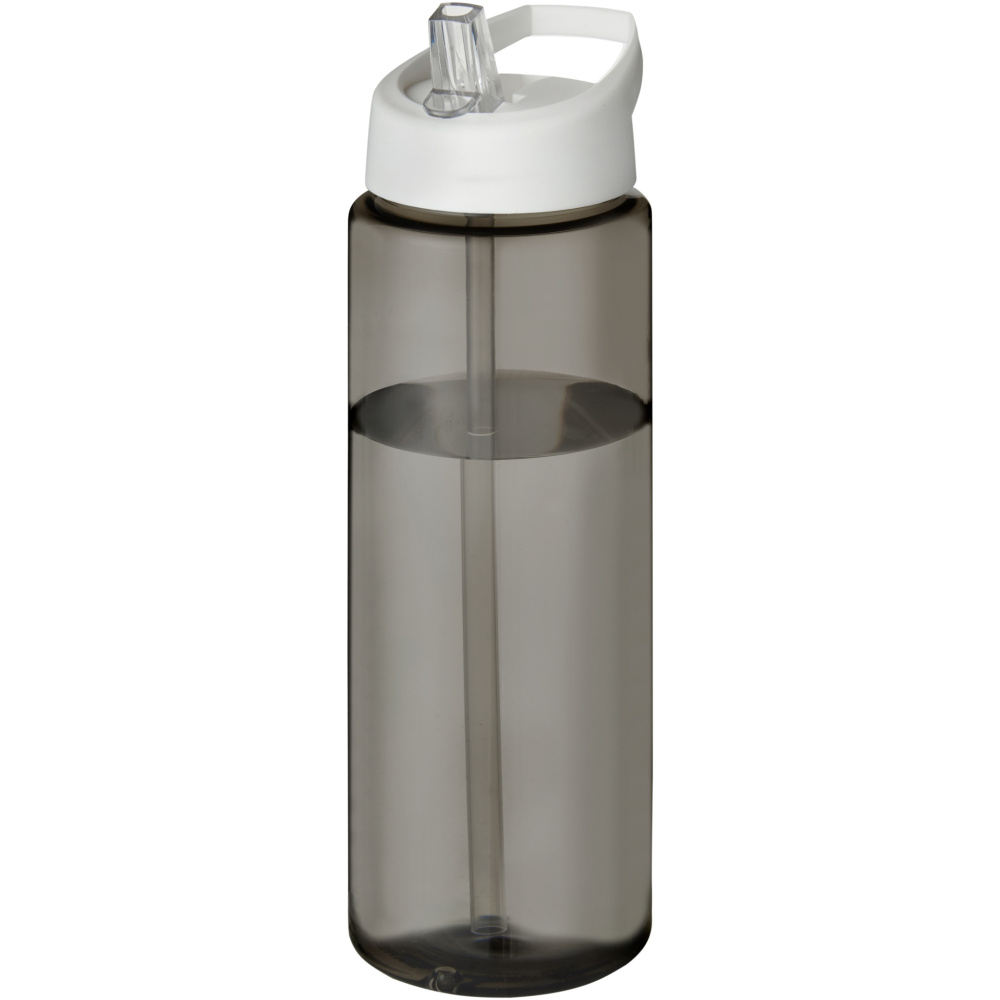 H2O Active® Eco Vibe 850 ml sportinis buteliukas su snapeliu su dangteliu , Medžio anglis / balta, spalvos variantas
