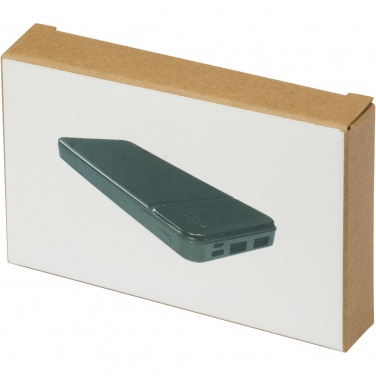 Logotrade dovana nuotrauka: Kilpinis 10 000 mAh perdirbto plastiko maitinimo blokas 