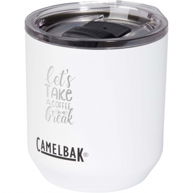 CamelBak® Horizon Rocks 300 ml vakuuminė termo stiklinė su logotipu, Balta – detalės vaizdas 6