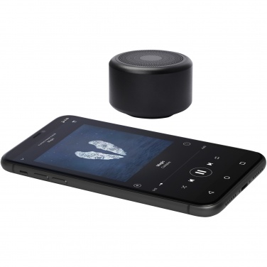 Rise 3W RCS perdirbto aliuminio Bluetooth® mini garsiakalbis – detalės vaizdas 7, Vientisa juoda