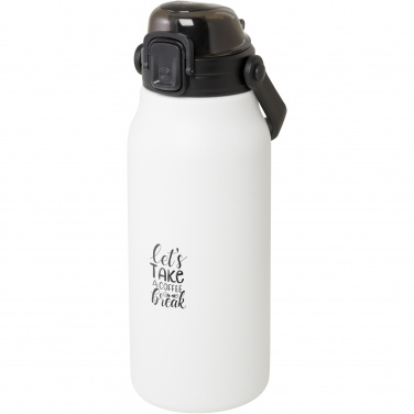 Giganto 1600 ml RCS sertifikuotas perdirbto nerūdijančio plieno vario vakuuminis butelis su logotipu, Baltas – detalės vaizdas 4