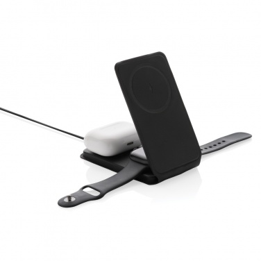 Swiss Peak RCS rPU 15W 3-in-1 magnetinis belaidis įkroviklis, detalus vaizdas, juodas (6)
