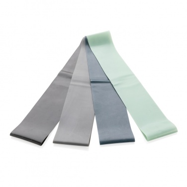 Logotrade reklaminės dovanos nuotrauka: 4 vnt elastinės fitneso juostos maišelyje