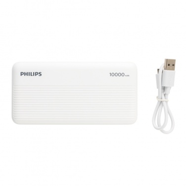 Logotrade firminės dovanos nuotrauka: Philips 10 000 mAh plonas maitinimo blokas