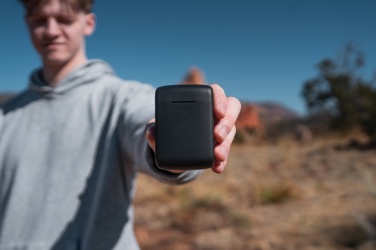 Logotrade verslo dovanos nuotrauka: Skywave RCS perdirbtos plastikinės saulės ausinės