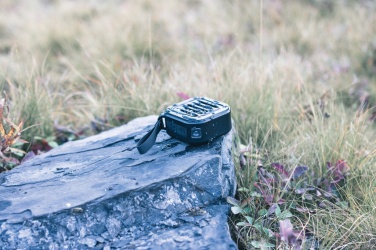 Logotrade firminės dovanos nuotrauka: 3W RCS perdirbto plastiko belaidė saulės bangų kolonėlė