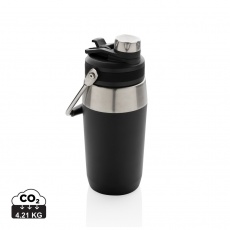 Vakuuminis nerūdijančio plieno butelis su dviejų funkcijų dangteliu 500 ml