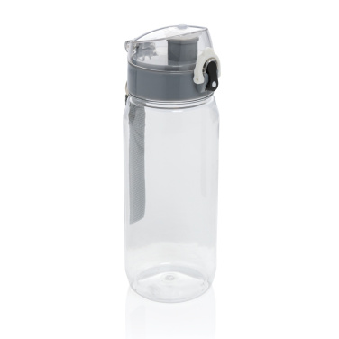 Yide nepralaidi rakinama vandens gertuvė iš RCS perdirbto PET 600 ml, skaidrus – detalės vaizdas 2