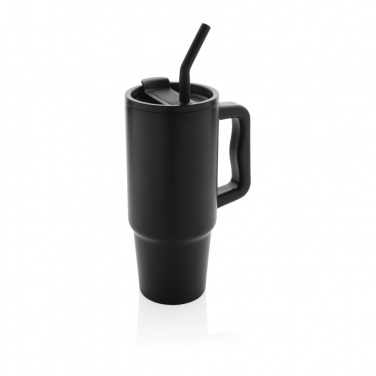 Embrace deluxe RCS perdirbto nerūdijančio plieno termo puodelis, 900 ml, juodas – detalės vaizdas 2