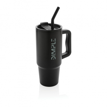 Embrace deluxe RCS perdirbto nerūdijančio plieno termo puodelis, 900 ml, juodas – detalės vaizdas 12