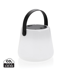 SolarGlow RCS perdirbtas ABS USB įkraunamas lauko šviestuvas