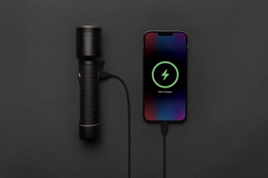 RCS perdirbto aliuminio USB įkraunamas didelio našumo žibintuvėlis, detalus vaizdas
