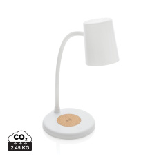 Zenara RCS perdirbto plastiko ir kamštienos 15W belaidė stalinė lempa