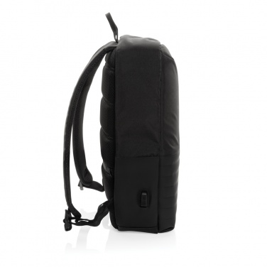 Swiss Peak AWARE™ RFID nuo vagystės 15,6 colio nešiojamojo kompiuterio kuprinė, detalus vaizdas, juodas (1)